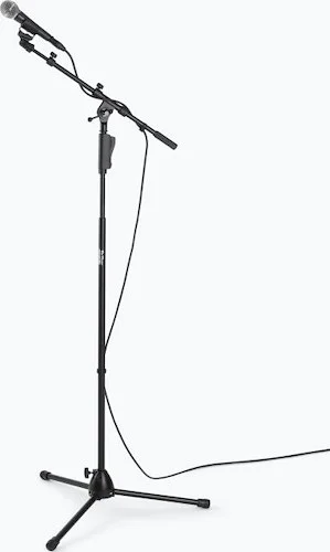 One-Handed Mic Stand with Tripod Base