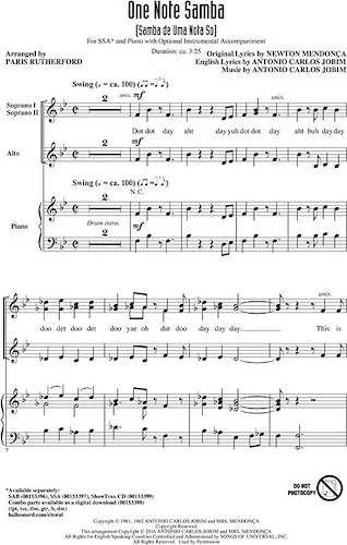 One Note Samba - (Samba de uma nota so)