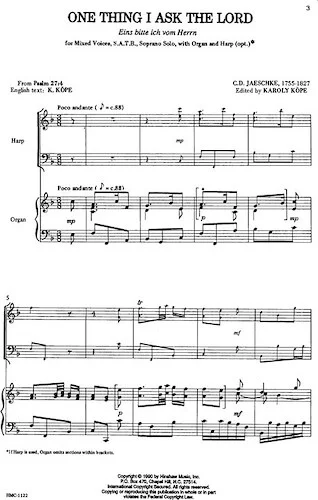 One Thing I Ask the Lord