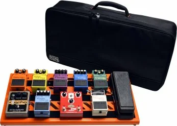 Gator Orange Aluminum Pedal Board; Large w/ Carry Bag