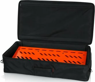 Orange Aluminum Pedal Board; XL w/ Carry Bag