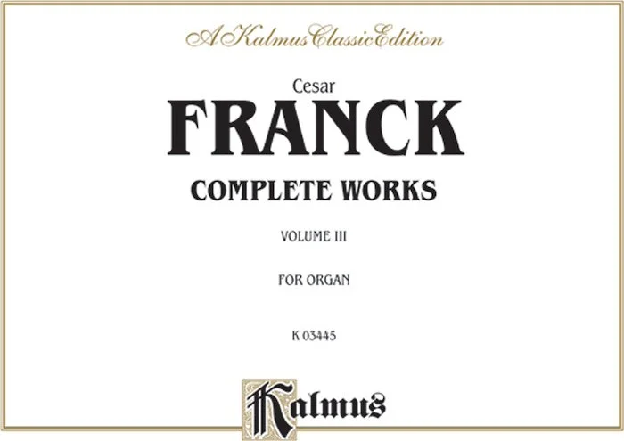 Organ Works, Volume III