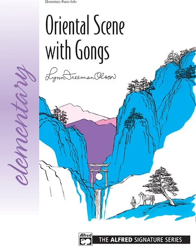 Oriental Scene with Gongs