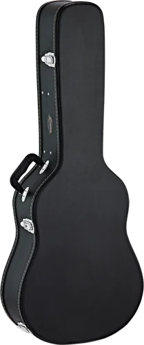 Ortega Guitars OACCSTD-DN Acoustic Dreadnought Guitar Economy Case, Flat Top, Chrome Hardware, Black