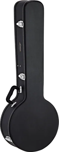 Ortega Guitars OBJCSTD Banjo Economy Case, Chrome Hardware, Black