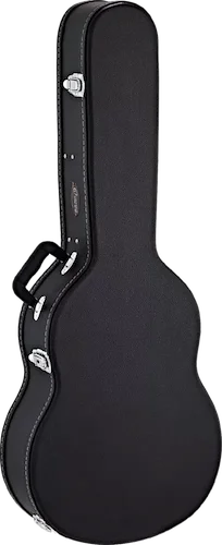 Ortega Guitars OCCSTD Classical Guitar Economy Case Flat Top, Chrome Hardware, Black