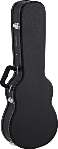 Ortega Guitars OUCSTD-BA Baritone Ukulele – Uke Bass (Bass Ukulele) Economy Case, Chrome Hardware, Black