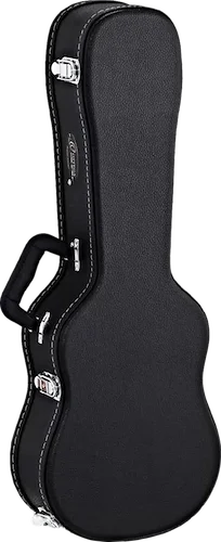 Ortega Guitars OUCSTD-TE Tenor Ukulele Economy Case, Chrome Hardware, Black