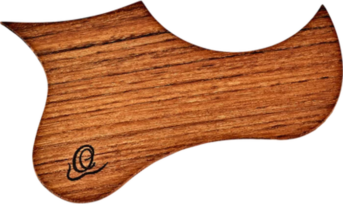 Ortega Guitars OWPTB-WN Decorative Walnut Wood Pickguard for Tenor & Baritone Ukulele