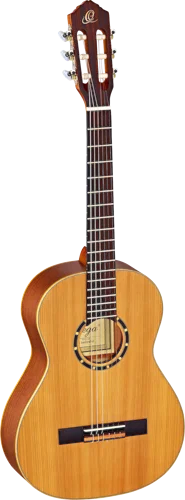 Ortega Guitars R122-3/4 Family Series 3/4 Body Size Nylon 6-String Guitar w/ Free Bag, Cedar Top and Mahogany Body, Satin Finish