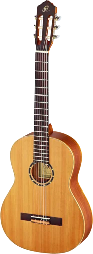 Ortega Guitars R131L Family Series Pro Left Handed Nylon Classical 6-String Guitar w/ Free Bag, Solid Canadian Western Red Cedar Top and Mahogany Body, Natural Satin Finish