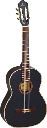Ortega Guitars R221BK Family Series Nylon 6-String Guitar w/ Free Bag, Spruce Top and Mahogany Body, Wine Red Gloss