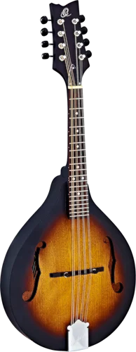 Ortega Guitars RMA5VS A-Style Series Arched Mandolin with F-Holes Mahogany Body, Vintage Sunburst Open Pore Finish