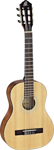 Ortega Guitars RST5-1/2 Student Series 1/2 Body Size Nylon Classical 6-String Guitar, Spruce Top and Catalpa Body, Natural Gloss Finish