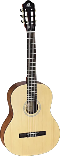 Ortega Guitars RST5 Student Series Full Body Size Nylon Classical 6-String Guitar, Spruce Top and Catalpa Body, Natural Gloss Finish
