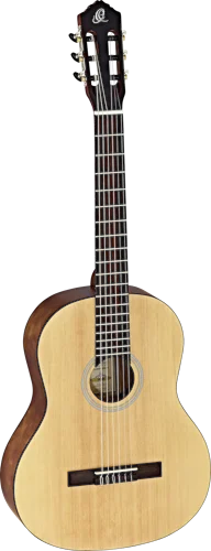 Ortega Guitars RST5M Student Series Full Body Size Nylon Classical 6-String Guitar, Spruce Top and Catalpa Body, Natural Matte Finish