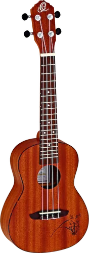 Ortega Guitars RU5MM Bonfire Series Concert Ukulele with Tortoise Binding and Laser Etching