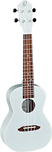 Ortega Guitars RUSILVER Earth Series Concert Ukulele with White ABS Binding