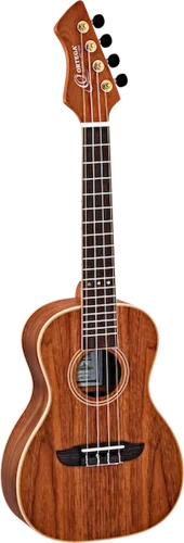 Ortega Guitars RUWN Horizon Series Concert Ukulele Walnut top, back & sides Open Pore Finish, Reverse Headstock with Free Deluxe Gig Bag