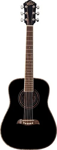 Oscar Schmidt OGHSB-A 1/2 Dreadnought Acoustic Guitar. Black