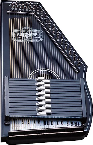 Oscar Schmidt OS73B 15 Chord Acoustic Auto Harp. Black