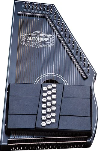 Oscar Schmidt OS73C 21 Chord Acoustic Auto Harp. Black