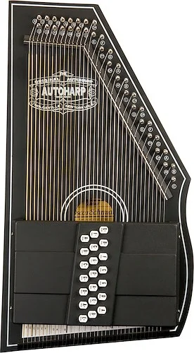 Oscar Schmidt OS73CE 21 Chord Acoustic Electric Auto Harp. Black Image