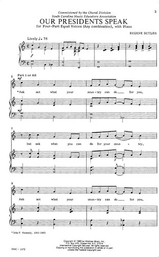 Our Presidents Speak