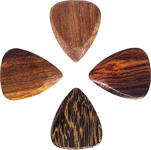Pack with 4 picks for acoustic guitar and archtop jazz guitar