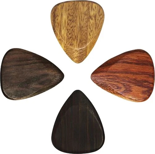 Pack with 4 picks for electric guitar and archtop jazz guitar