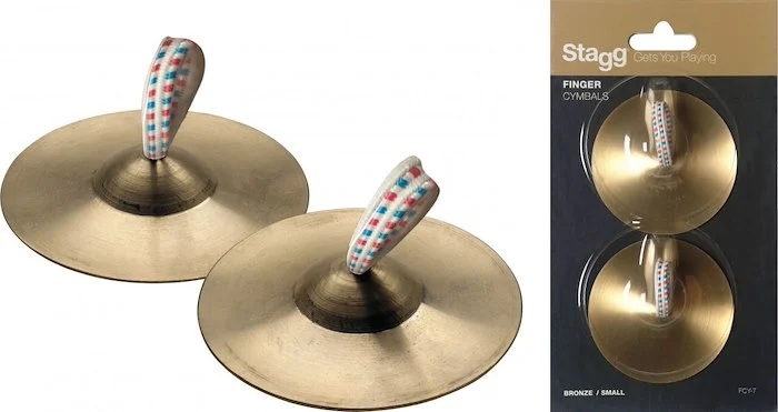 Pair of brass finger cymbals