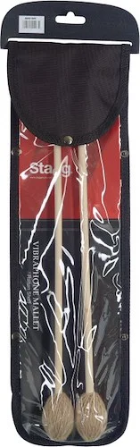 Pair of rattan vibraphone mallets - Medium