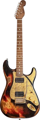 Paoletti Signature Darrell Braun Strat Relic Black Finish Electric Guitar