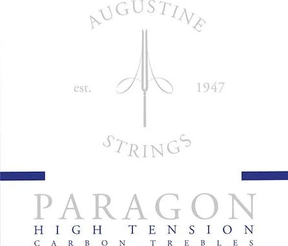 Paragon/Blue - High Tension Carbon Treble Guitar Strings (String Set 12-Pack)