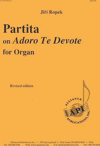 Partita On Adoro Te Devote For Organ, Rev. Ed