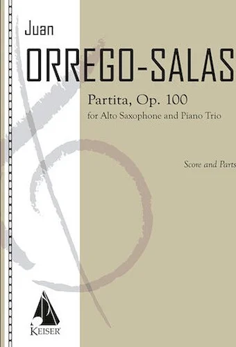 Partita, Op. 100 - for Alto Saxophone and Piano Trio