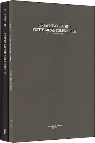 Petite Messe Solennelle
Rossini Critical Edition Series III, Vol. 4 - Subscriber price within a subscription to the series: $141.00