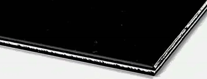 PG-0095 Rectangular Pickguard Blank<br>Black Pearloid 4-ply (BP/B/W/B) .100