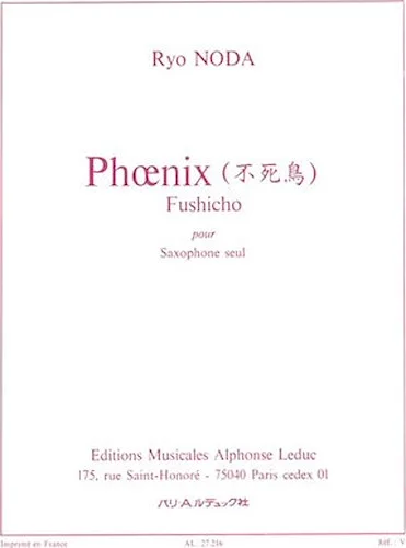 Phoenix For Solo Saxophone