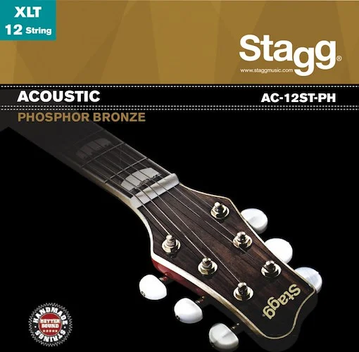 Phoshor-bronze string set for 12-string Acoustic guitar