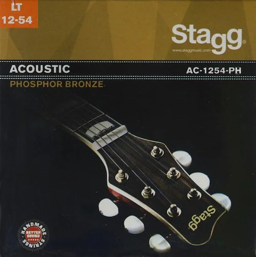 Phosphor-bronze set of strings for acoustic guitar