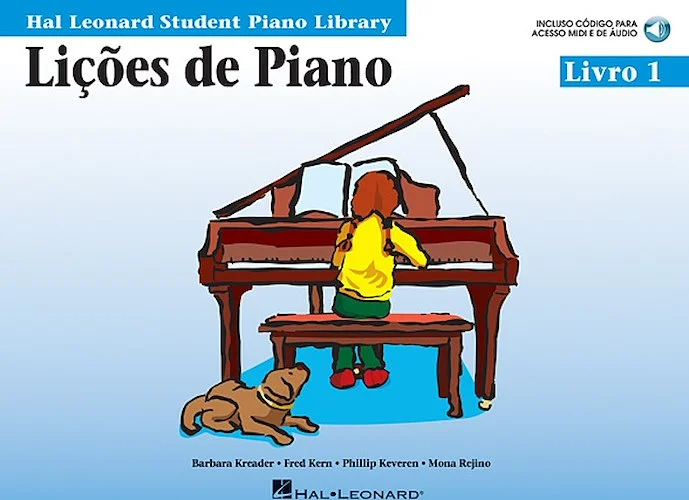 Piano Lessons, Book 1 - Portuguese Edition - Hal Leonard Student Piano Library