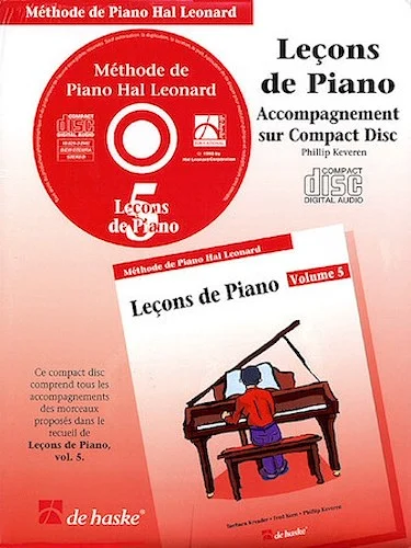 Piano Lessons Book 5 - CD - French Edition - Hal Leonard Student Piano Library