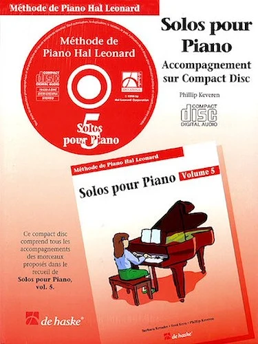 Piano Solos Book 5 - CD - French Edition - Hal Leonard Student Piano Library