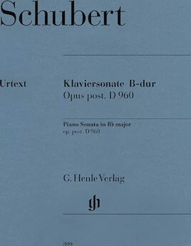 Piano Sonata B Flat Major D 960