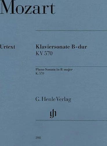 Piano Sonata in B Flat Major K570