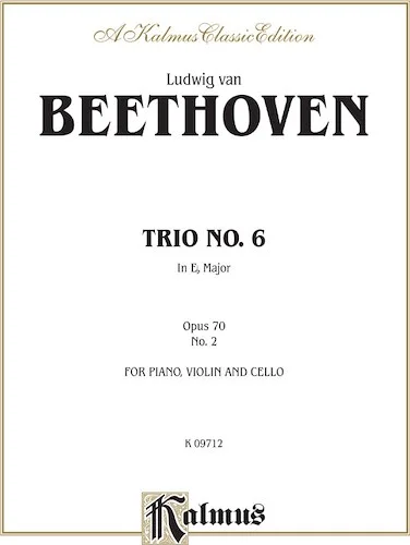 Piano Trio No. 6 - Opus 70, No. 2 in E-flat Major