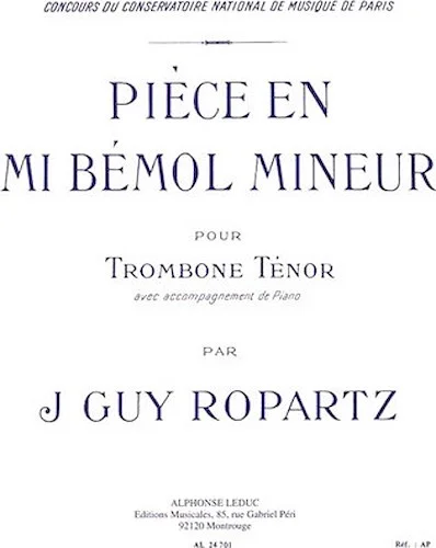 Piece In Eb Minor (bass Trombone, Piano)