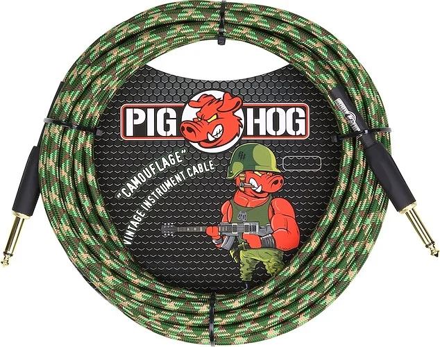 Pig Hog "Camouflage" Instrument Cable, 20ft