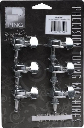 Ping P2642-6R Economy Covered Machine Heads. 6 RT Mini Button Chrome